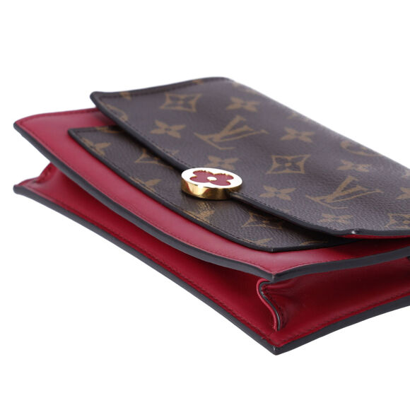 Louis Vuitton Portefeuille Flore M67404 Wallet Monogram Fuchsia (MISSING CHAIN) - Picture 5 of 8